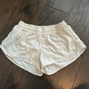 White Lululemon shorts